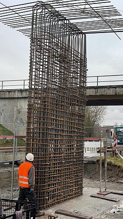 Brücke Mühlhausen- Stützpfeiler